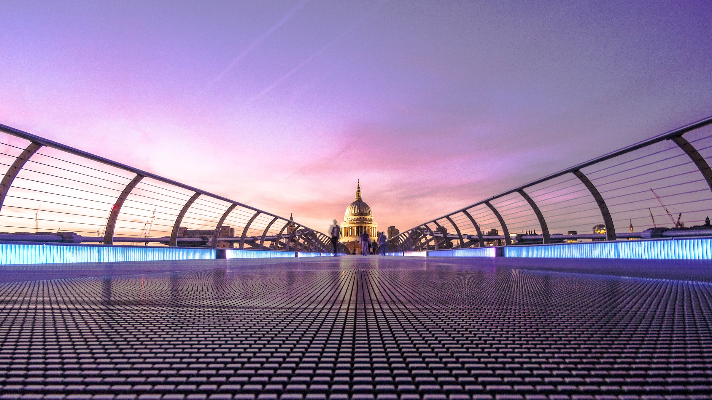 Photograph of St Pauls Cathedral taken from the Millennium Bridge London